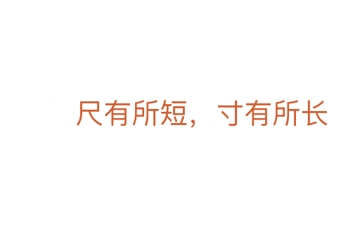 尺有所短,寸有所长
